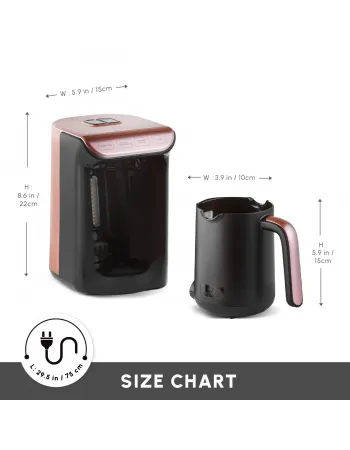 Hatır Köz Turkish Coffee Maker, 535W, Roseberry