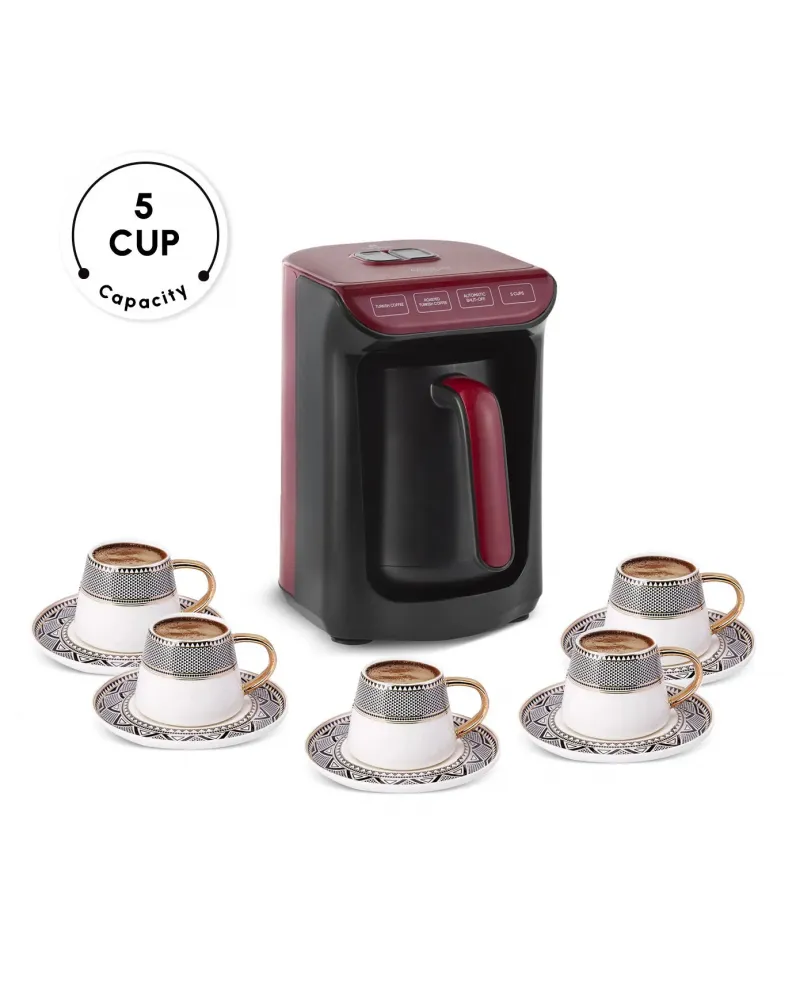 Hatır Köz Turkish Coffee Maker, 535W, Red