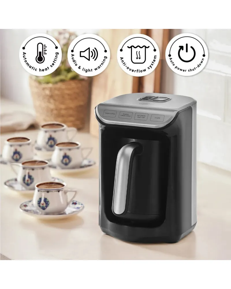 Karaca Hatır Köz Turkish Coffee Maker, 535W, Anthracite