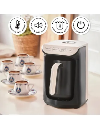 Hatır Köz Turkish Coffee Maker, 535W, Cream