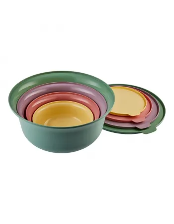 Karaca Forbs 4-Piece 2 in 1 Storage Container Set, 1L, Multi