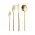 Karaca Bella 24-Piece Cutlery Set for 6 People, Matte Gold