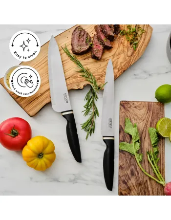 Karaca Proofcut 5-Piece Knife Block Set, Black