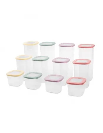 Karaca Forbs 12 Piece Storage Container, Multi