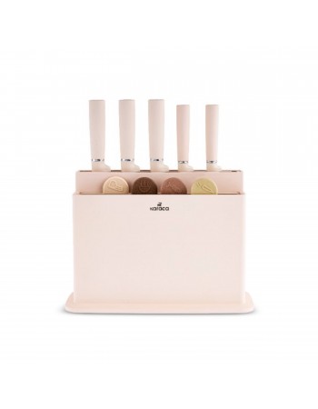 Karaca Chef’s Harmony 10-Piece Knife & Chopping Board Set, Beige
