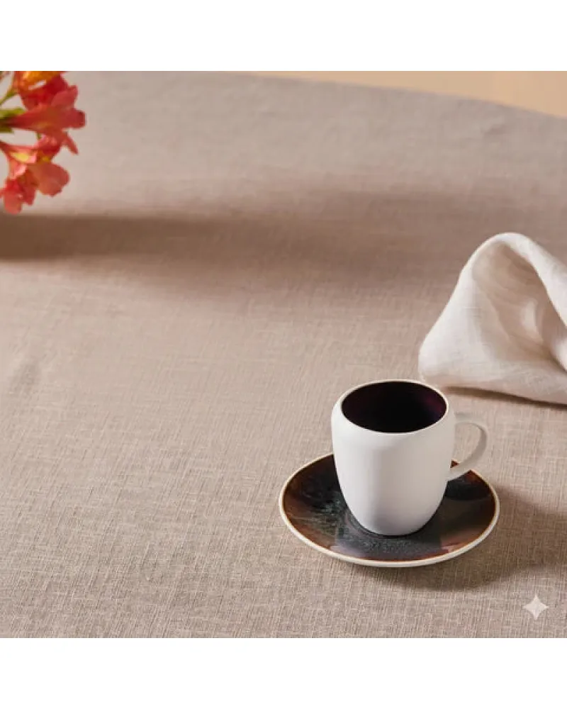 Karaca Earth Collection New Galactic 2-Piece Reactive Glaze Espresso Turkish Coffee Cup Set, 100ml, Single Person,White