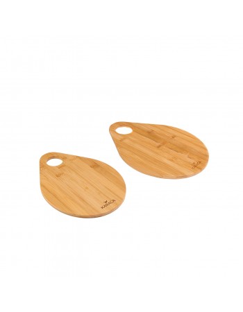 Karaca Damla 2 Piece Bamboo Chopping Board Set, Wood