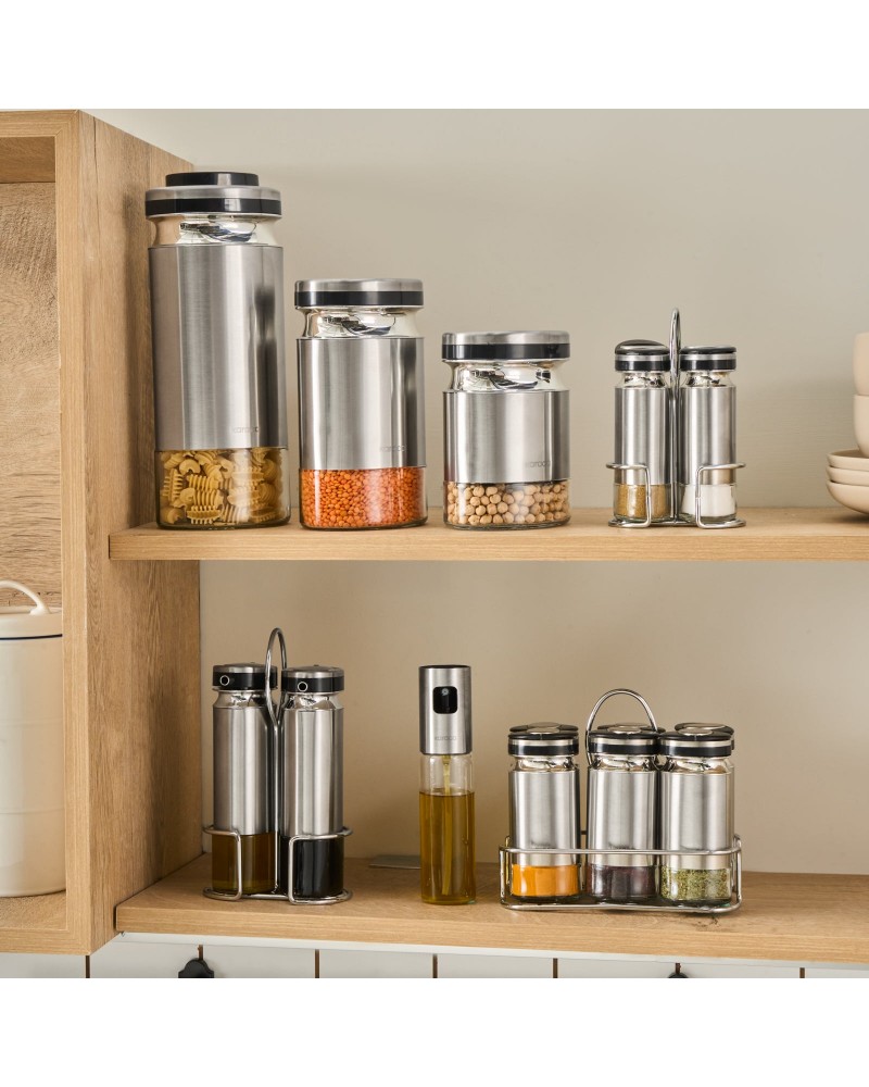 Karaca Stellum Storage Jar, 1210ml, Inox