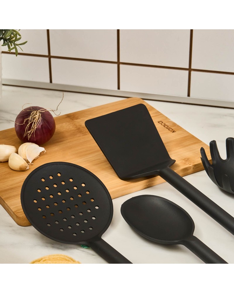 Karaca Simple 5-Piece Utensil Set, Black