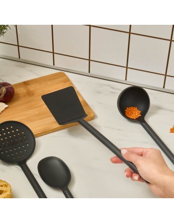 Karaca Simple 5-Piece Utensil Set, Black