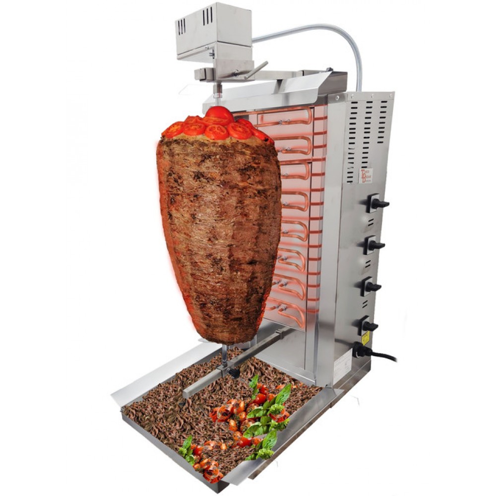 3 Burner ELECTRIC OPEN HEATER Shawarma Grill Machine SPINNING