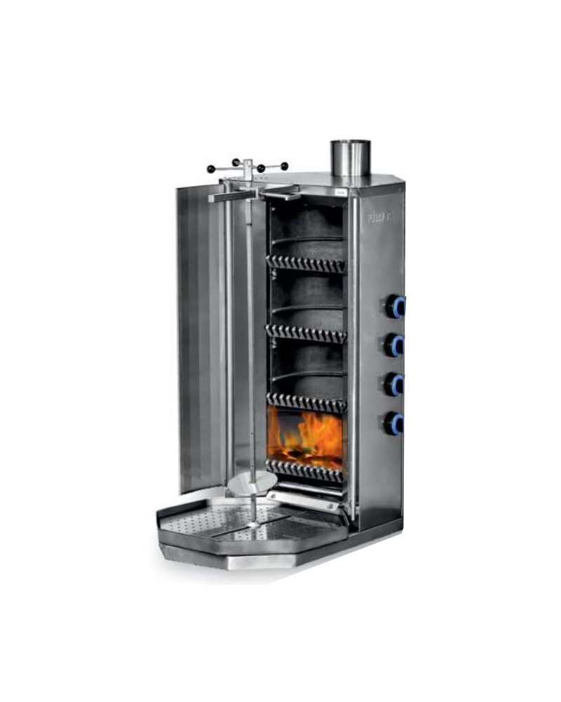 M077-L4 Lava Stone Heated Shawarma Machine