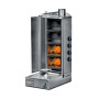 M77-L4 Bottom Motorized Lava Stone Heated Shawarma Machine
