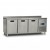 TURCO 3 Door Counter Freezer 200cm Commercial Stainless Steel Undercounter Freezer