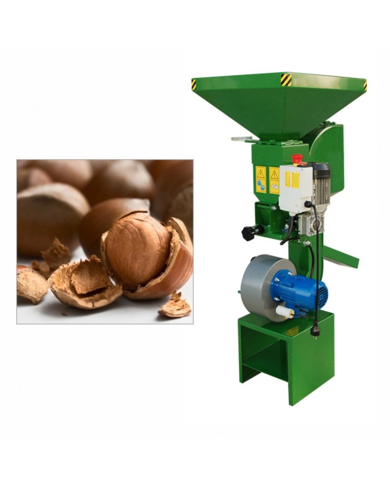 Turco FAN80 Hazelnut Cracking Machine with Integrated Shell Separator