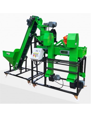 Turco BFK200 Industrial Almond Cracking & Shell Separation Line — 200 kg/Hour Turco BFK200 Industrial Almond Cracking & Shell Separation Line — 200 kg/Hour