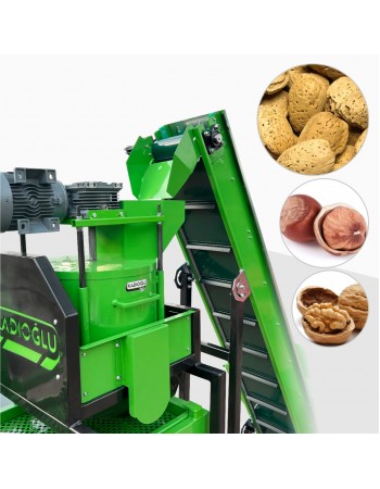Turco BFK200 Industrial Almond Cracking & Shell Separation Line — 200 kg/Hour Turco BFK200 Industrial Almond Cracking & Shell Separation Line — 200 kg/Hour
