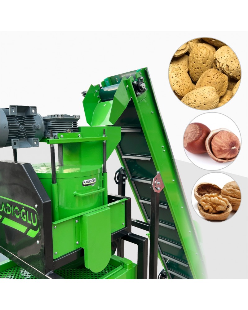 Turco BFK200 Industrial Almond Cracking & Shell Separation Line — 200 kg/Hour Turco BFK200 Industrial Almond Cracking & Shell Separation Line — 200 kg/Hour
